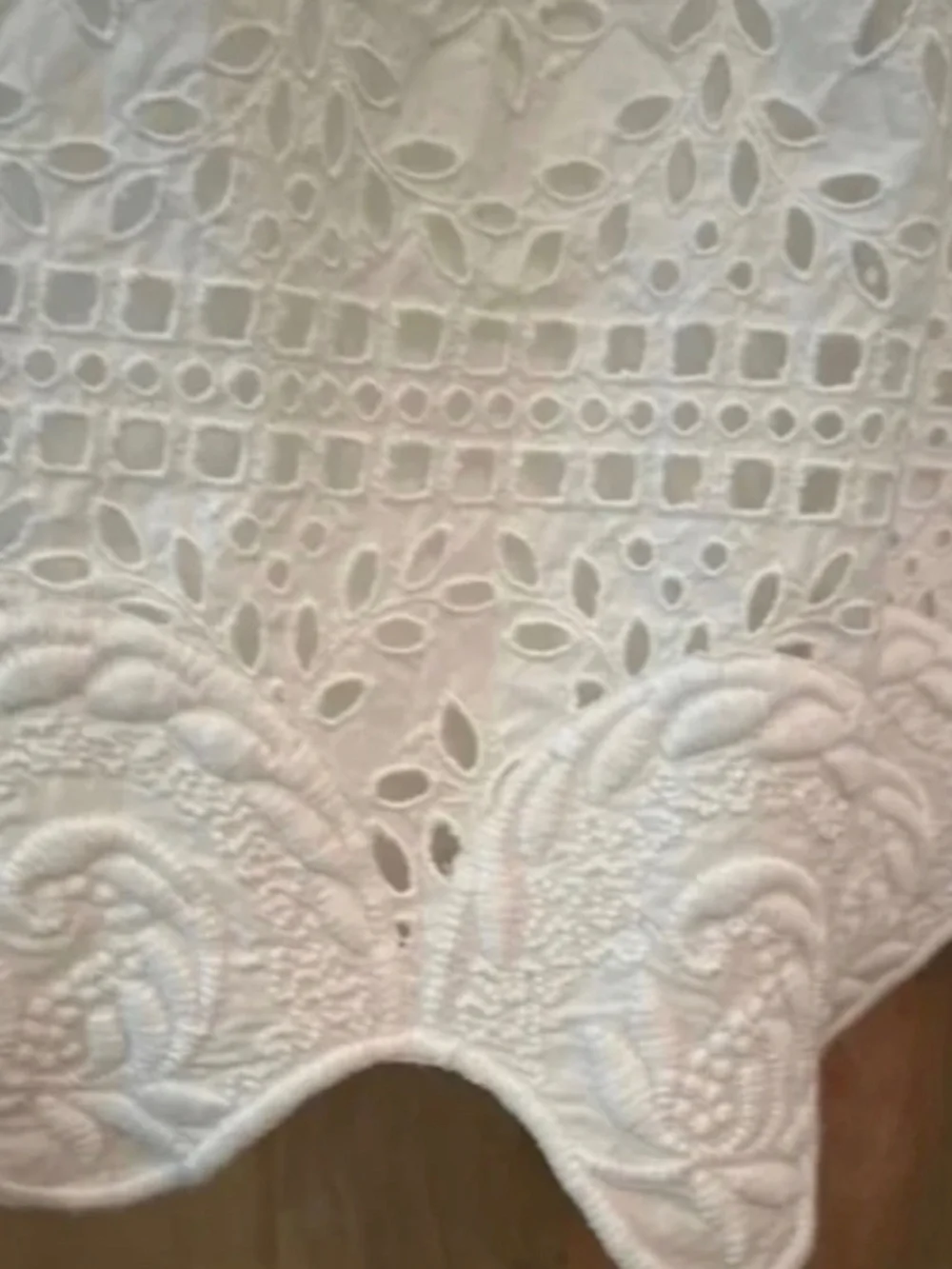 NWT RHODE Rosa Eyelet Midi Dress White Soleil Anthropologie Medium Resort - Picture 9 of 11